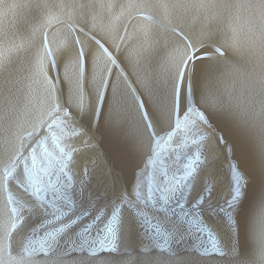 Aerie White Lace Bralette